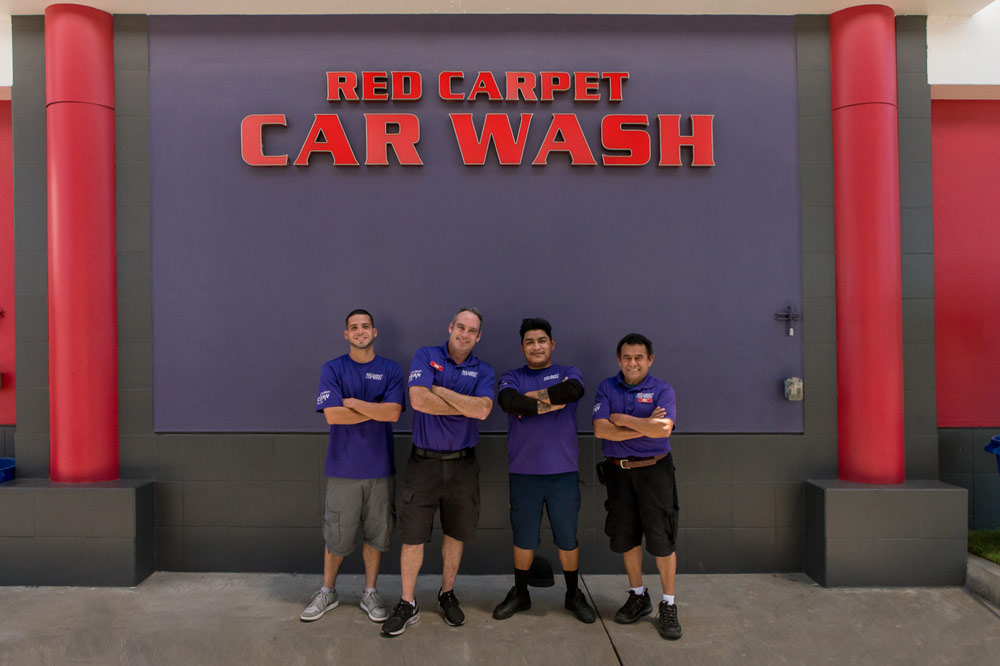 Red Carpet Car Wash team